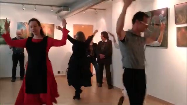 TEHILIM, vernisáž výstavy Marcela Pušová - obrazy Písně srdce - frame at 5m29s