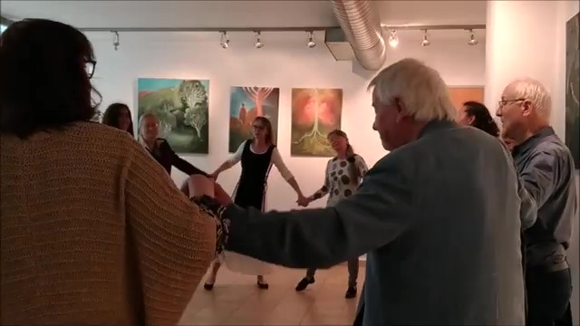 TEHILIM, vernisáž výstavy Marcela Pušová - obrazy Písně srdce - frame at 7m1s