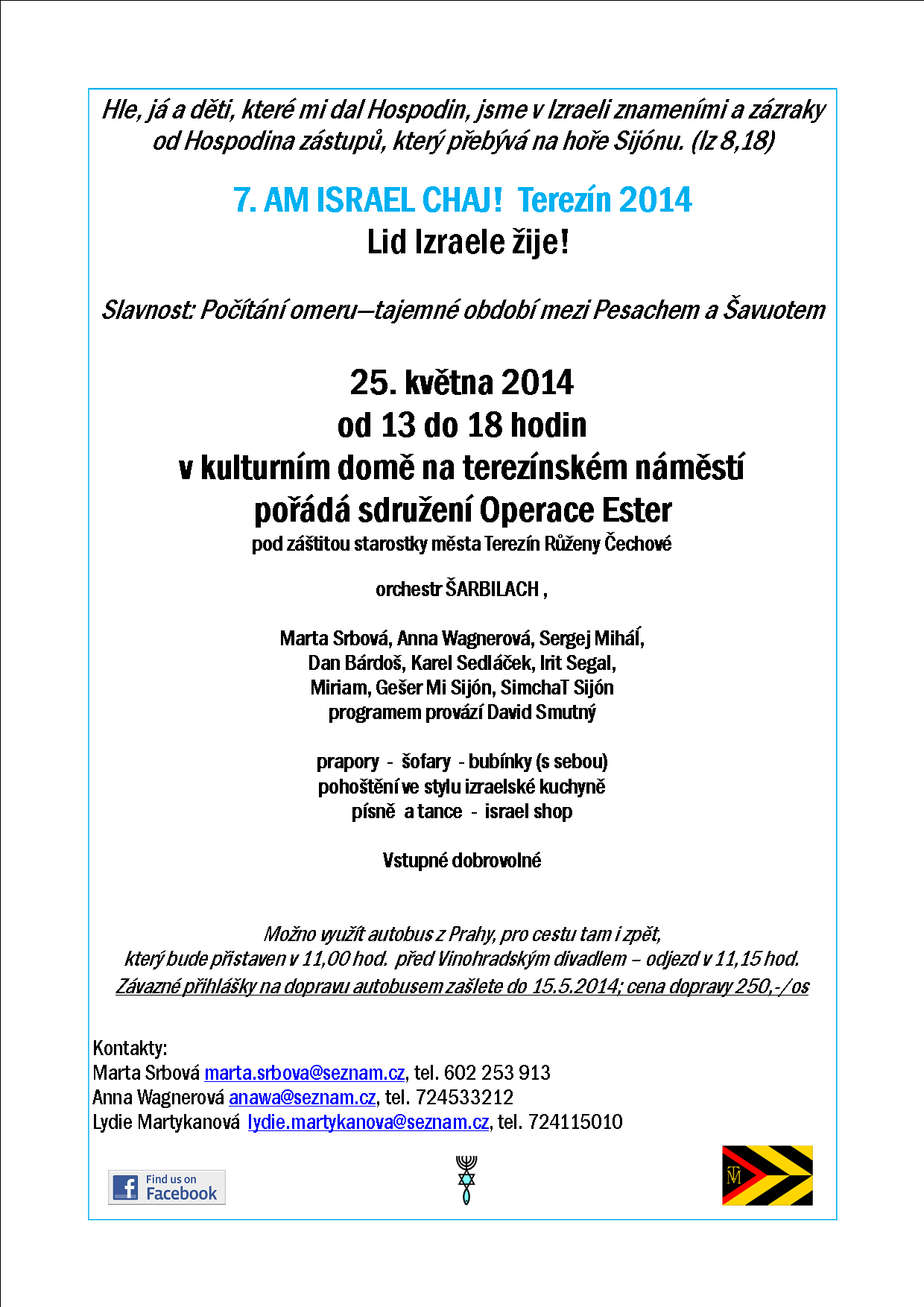 Am Israel chai!_plakát_2014_Š
