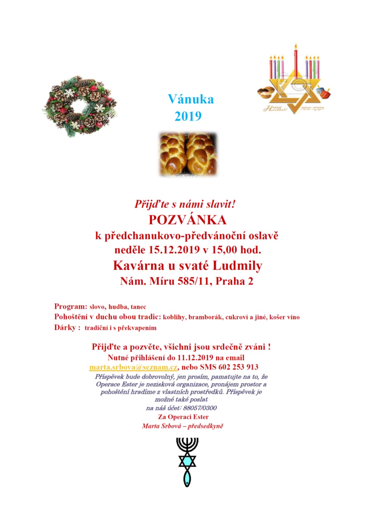 CHANUKA - VÁNUKA  2019